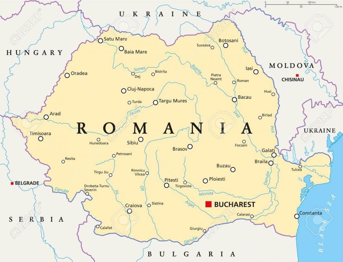 карта Бухарест, Румыния
