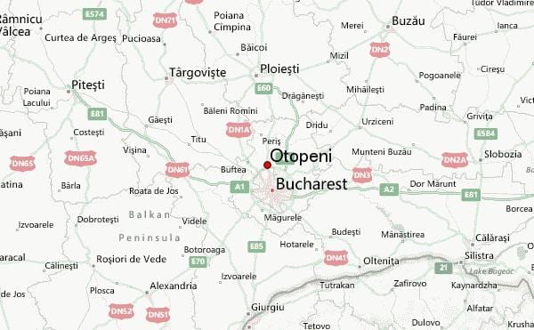 аэропорт отопени карте