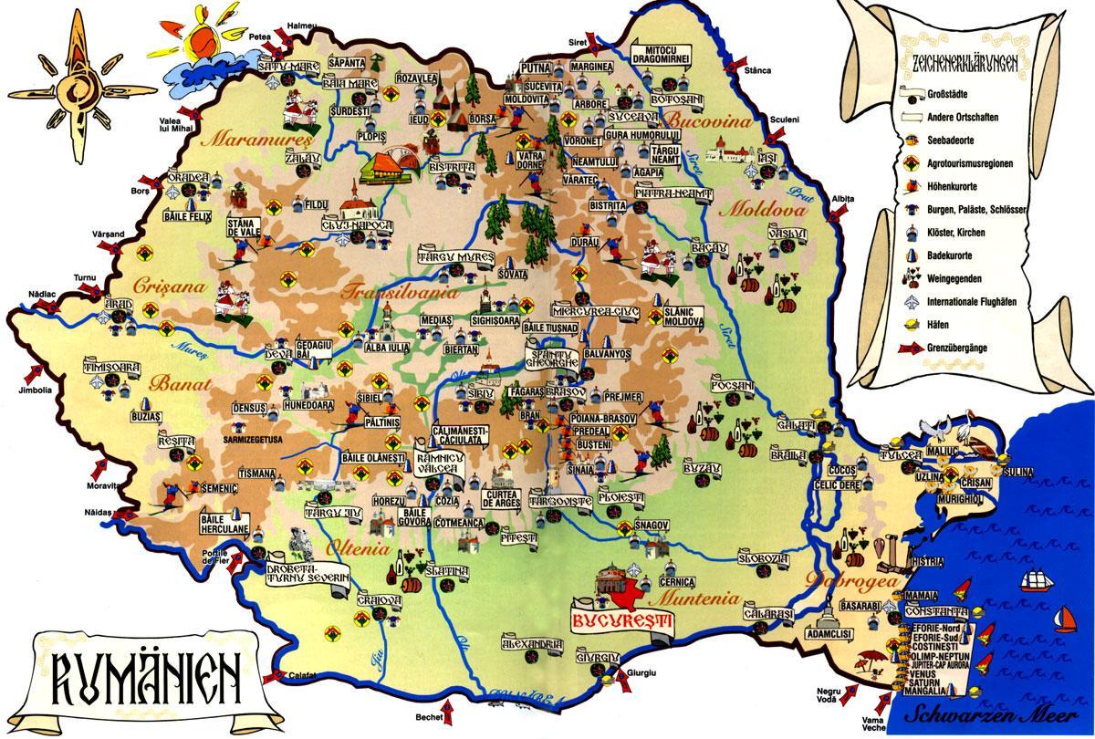 Бухарест обзорная карта