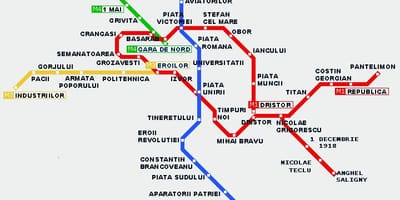 Карта метро Бухареста