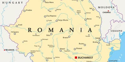 Столица Румынии карте