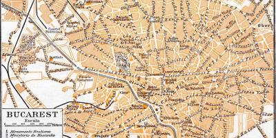Старый город Бухареста карте